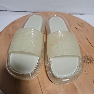 Tory Burch Women's Bubble Jelly Sandals New Ivory Size US 7B